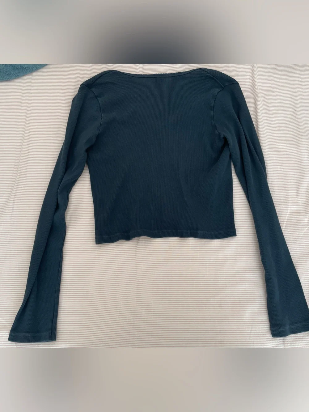 brandy melville navy blue button up cardigan - Picture 4 of 4